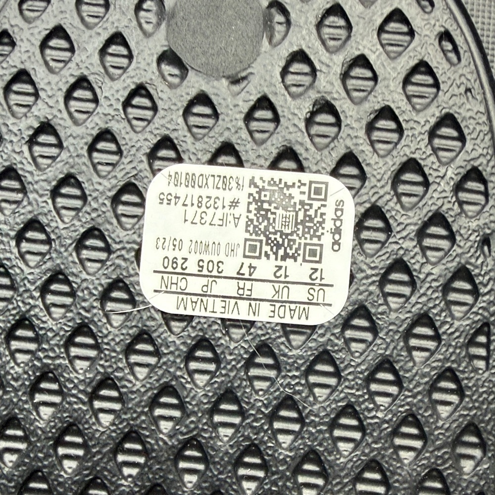 Adidas Black Adilette Aqua Sandals - Picture 4 of 6
